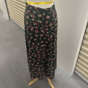 Vintage Floral Maxi Skirt